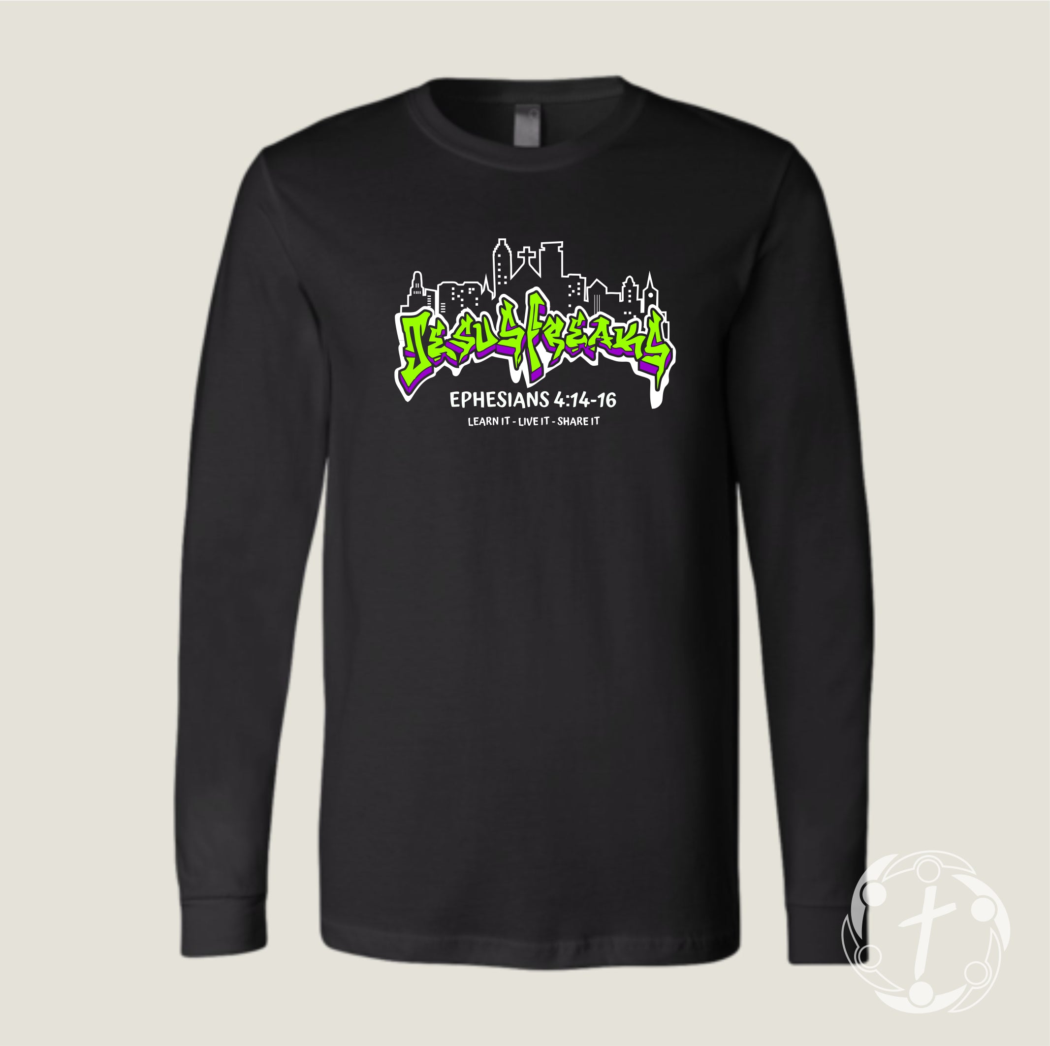 New Life Praise Center LONG Sleeve YOUTH JESUS FREAKS T-shirt